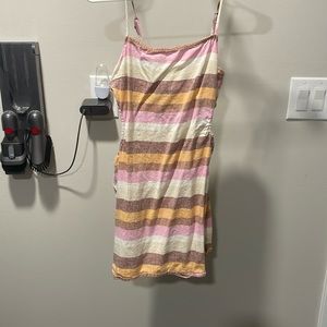 Dress with side cutouts